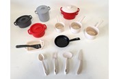 Zabawa w kuchnie i akcesoria - Ecoiffier 100% Chef Pans and Cookware 19dg. - 10991
