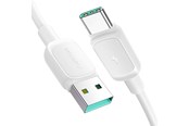Kabel USB - Joyroom Multi-Color Series A14 USB-A / USB-C 3A Cable 1.2m - White - S-AC027A141W