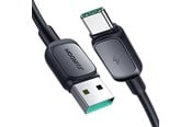 Kabel USB - Joyroom Multi-Color Series A14 USB-A / USB-C 3A Cable 1.2 m - Black - S-AC027A141B