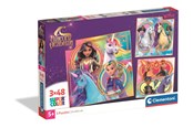 Puzzle - Clementoni Puzzle Unicorn Academy - 3x48pcs. Podłoga - 25325