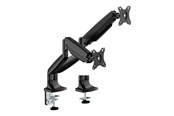 Uchwyt na monitor - Deltaco mounting kit - for 2 LCD displays/ curved LCD displays - gas spring up to 16 kg - black - ARM-536-2