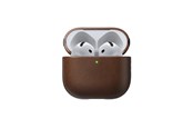 Sluchawki, zestaw sluchawkowy - Nomad Modern Leather Case - Airpods 4 | Brown |  Leather - NM014599858