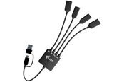 USB hub - I-Tec - hub - USB-C/USB-A cable - 4 ports USB hub - 4 - Czarny - CACBLHUB2A2C
