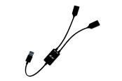 USB hub - I-Tec - hub - USB-A cable - 2 ports USB hub - 2 - Czarny - U3CBLHUB2A