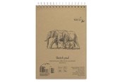 Zeszyty, notesy i formularze - SMLT Drawing pad SKITSE NATUR. BROWN A4. 135g - SM103-A4