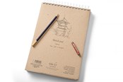 Zeszyty, notesy i formularze - SMLT Drawing pad SKITSE NATURAL. A4. 100g. - SM102-A4