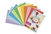 Zeszyty, notesy i formularze - Creative Craft Group A4 pad w. 40 sheets ass. colored paper - CR0028/GE