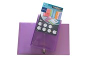 Segregator dzwigniowy i ringowy - Viquel Ring binder A4 4R Ø15mm PURPLE - V097295-05