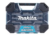 Wiertła & Bity - Makita Drill and Bit Set - 200 Pieces - E-22610