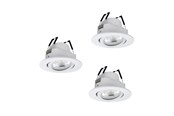 Inteligentny dom - EGLO SALICETO-Z dowlights Ø88 RGB/CCT 3X490lm, white - 902286