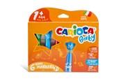Materialy hobbystyczne - Carioca BABY Marker 6 pcs. 1+ - 42815