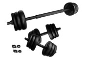 Sport i fitness - ASG 15 kg Weightlifting Set - ASG4470BLACKONE SIZE