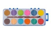 Zabawki - Creative Craft Group Paint tray with 12 colors + brush - 100020