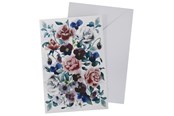 Materiały hobbystyczne - SCANSEASON Card with envelope FLOWERS11*17cm - 100261