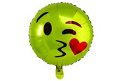 Materialy hobbystyczne - SCANSEASON Foil balloon Emoji Ø45cm 1 piece. - 100312