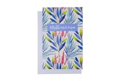Materialy hobbystyczne - SCANSEASON CARD WITH ENVELOPE 11X17CM BLUE FLOWER - 101167