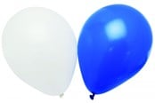 Materialy hobbystyczne - SCANSEASON Balloon blue and white 12 pcs. 23cm. - 253011