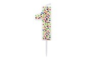 Materialy hobbystyczne - SCANSEASON Light with number 1. 7.5cm high - 253171