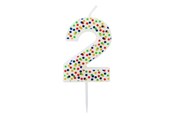 Materialy hobbystyczne - SCANSEASON Light with number 2. 7.5cm high - 253172