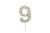 Materialy hobbystyczne - SCANSEASON Light with number 9. 7.5cm high - 253179