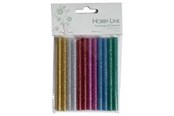 Materialy hobbystyczne - Hobby Mate Glue sticks w/mica ø7.2mm 10cm 6x2ass. - 552125
