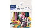 Materialy hobbystyczne - SPREE Magic Markers Glitter 9+1 colors - 58028