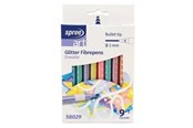 Materiały hobbystyczne - SPREE Glitter pencil tips 9 pcs DISPENSABLE - 58029