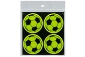 Papier, papier fotograficzny i etykiety - CENTRUM Reflective stickers 4 pcs. ø50mm. Footballs - 80383