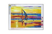 Materialy hobbystyczne - CENTRUM Diamond Painting 30*40cm. SAILING BOAT - 80893