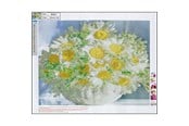 Materialy hobbystyczne - CENTRUM Diamond Painting 40*50cm. FLOWERS - 80901