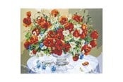 Materialy hobbystyczne - CENTRUM Diamond Painting 40*50cm. FLOWERS - 80905