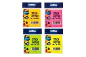 Papier, papier fotograficzny i etykiety - CENTRUM Notes self-adhesive 76*76mm ass. neon color. - 82210