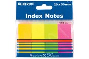 Papier, papier fotograficzny i etykiety - CENTRUM StickNotes paper 4*100 pcs. ass. neon - 85385