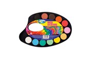 Materialy hobbystyczne - CENTRUM Paint tray 12 colors + brush. - 87501