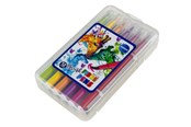 Materialy hobbystyczne - CENTRUM Brush pens - 12 markers in plastic box. - 89702
