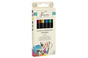 Materiały hobbystyczne - Creative Craft Group Tusser til porcelæn og glas 6 stk - AR0138/GE