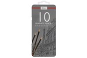 Materialy hobbystyczne - Creative Craft Group Drawing pencils 6B-4H 10 pcs in metal box - AR0209/GE