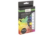 Materiały hobbystyczne - Creative Craft Group Acrylic paint 8 tubes 12ml in gift box - AR0707/GE