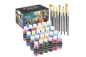 Materialy hobbystyczne - Creative Craft Group Acrylic paint. 24 * 59ml + 12 brushes - AR0765/GE
