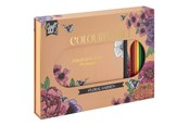 Materialy hobbystyczne - Creative Craft Group Coloring book + 10 crayons. Gift box. - CR5022/GE