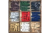 Materiały hobbystyczne - Creative Craft Group Clothes peg mini 54 pcs. ass. - CR8035/GE