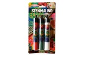 Materialy hobbystyczne - Hobby Mate Stone Paint 3*30ml Red-Green-White. - HOBBY839