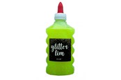 Materialy hobbystyczne - Hobby Mate Glitter Glue Pastel YELLOW 177 ml - Lim07