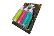 Materialy hobbystyczne - Hobby Mate Glitter Glue Laser 6*23g. Pastel colors. - Lim119