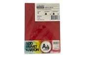 Papier, papier fotograficzny i etykiety - Hobby Mate Cardboard A4 220g. 10 sheets RED - OFF1132