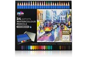 Materialy hobbystyczne - Zieler Watercolor pencils 24 pcs. in box - Z09299250