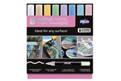 Materialy hobbystyczne - Zieler 8 Acrylic Paint Markers Pastel color - Z09299561