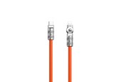 Kabel USB - Dudao L24CL USB-C - Lightning angled cable with 180° rotation 30W 1m - orange - 6973687248406
