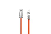 Kabel USB - Dudao L24AL USB-A - Lightning angled cable with 180° rotation 30W 1m - orange - 6973687248383
