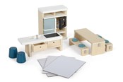 Lalki i akcesoria - Small Foot Doll House Kitchen Furniture - 12629